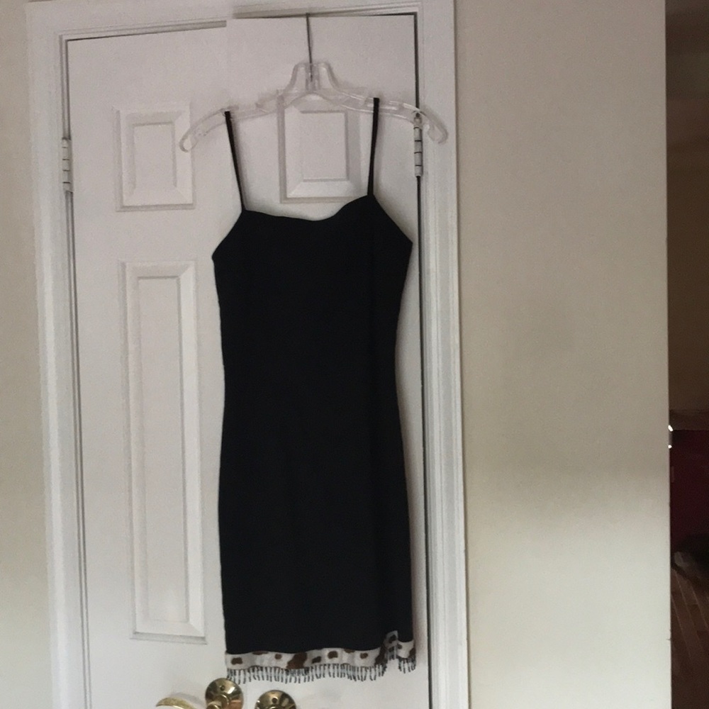 Black slim fitting dress